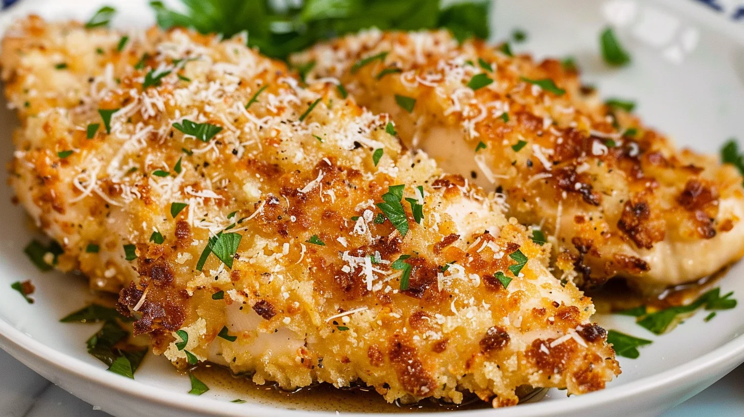 Air Fryer Parmesan Crusted Chicken