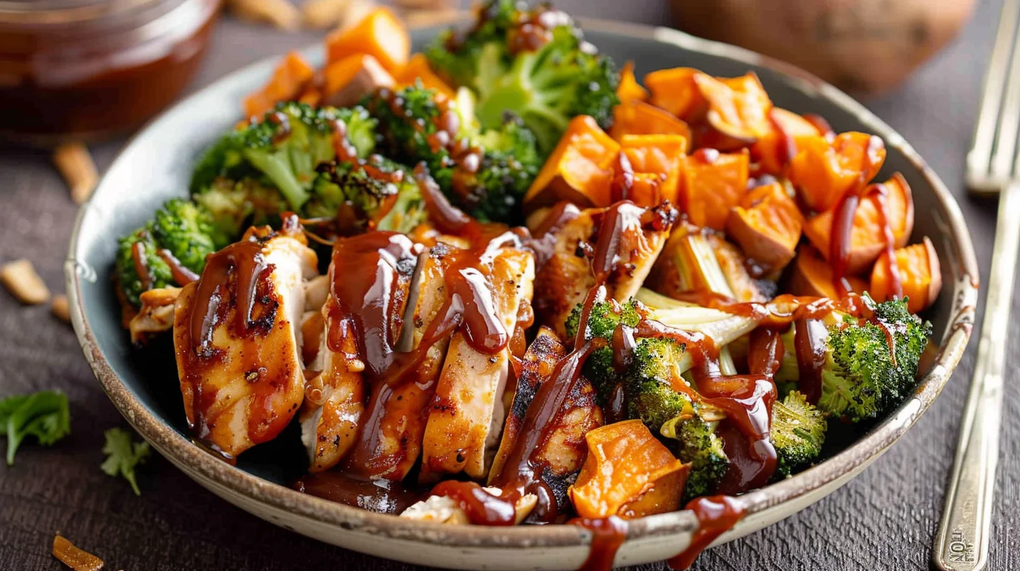 Bbq Chicken and Roasted Sweet Potato Bowls