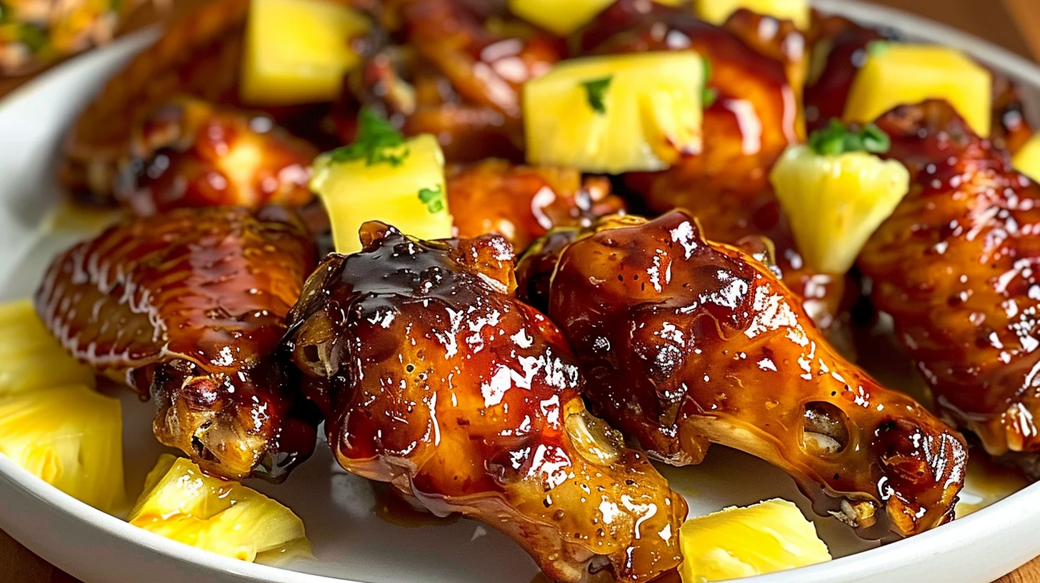 Brown Sugar Pineapple Wings Chicken
