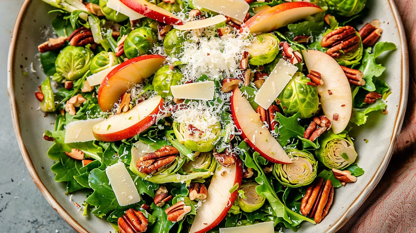 Brussels Sprout and Apple Crunch Salad