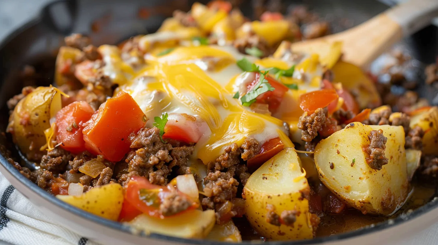 Cheesy Taco Potatoes