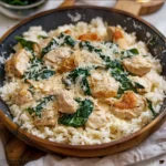 Creamy Garlic Chicken With Rice