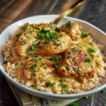 Creamy Smothered Chicken and Rice