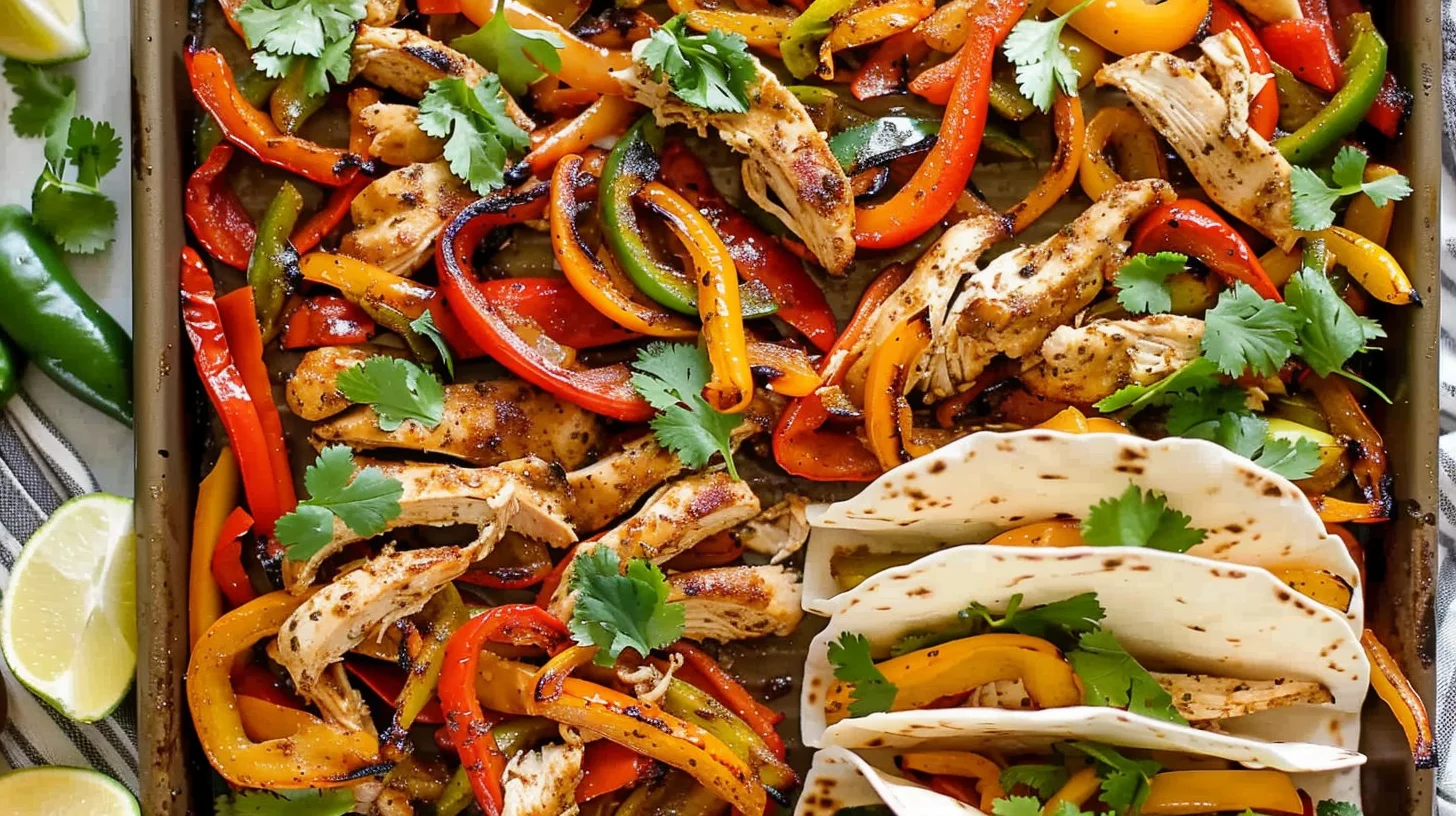 Easy Sheet Pan Chicken Fajitas
