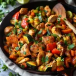 Healthy Chicken and Vegetables Skillet Recipe