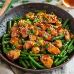 Honey Garlic Chicken and Green Beans