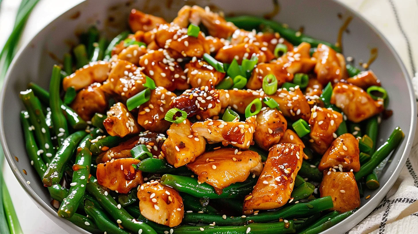 Honey Garlic Chicken and Green Beans