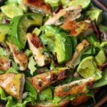 Honey Lime Avocado Toast With Chicken Salad