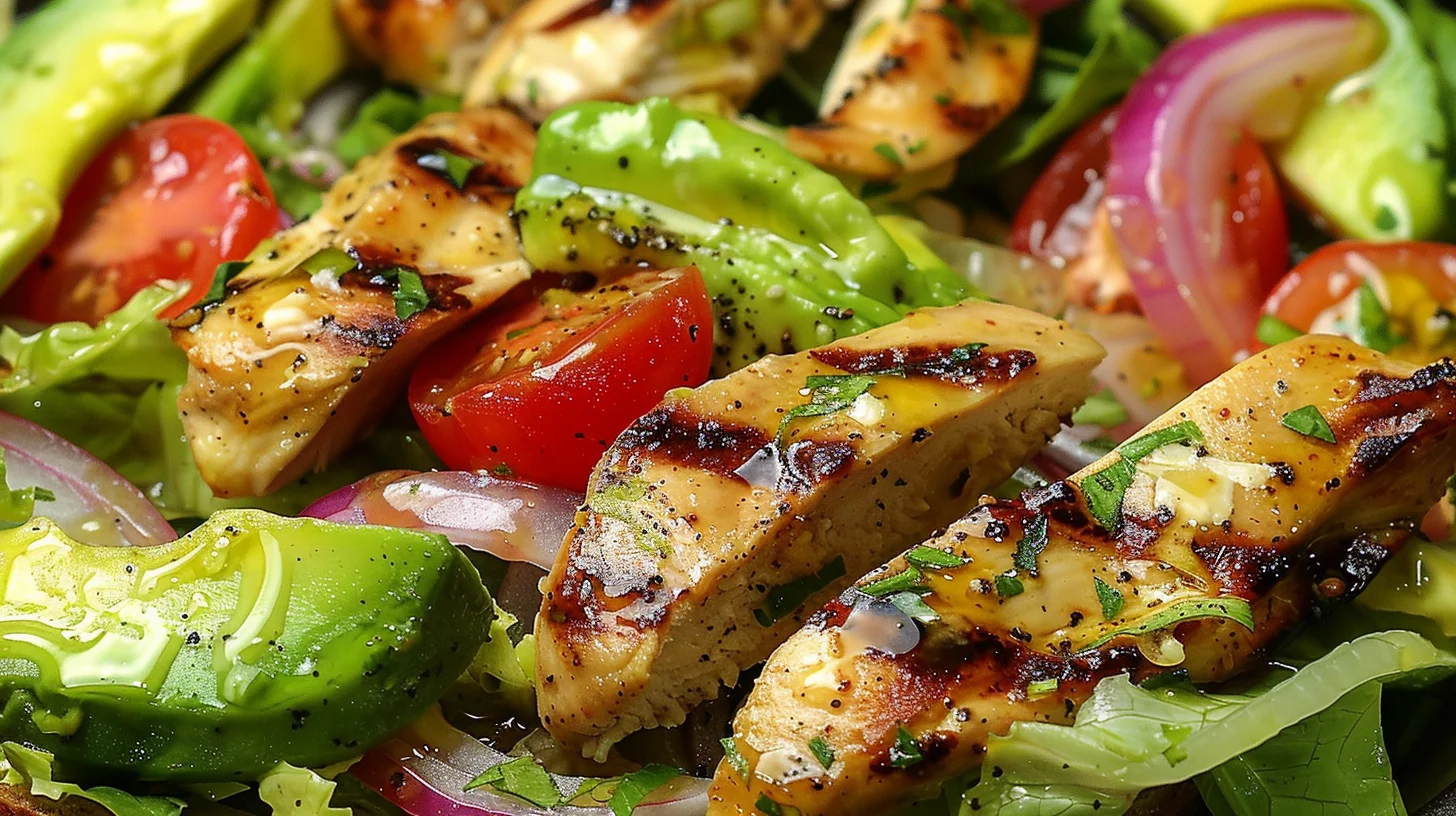 Honey Lime Avocado Toast With Chicken Salad