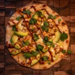 Honey Lime Chicken and Avocado Flatbread Melts With Chili Honey Glaze