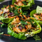 Honey Lime Chicken Lettuce Cups With Crunchy Slaw