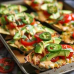 Honey Lime Chicken Nacho Boats With Creamy Jalapeño Drizzle