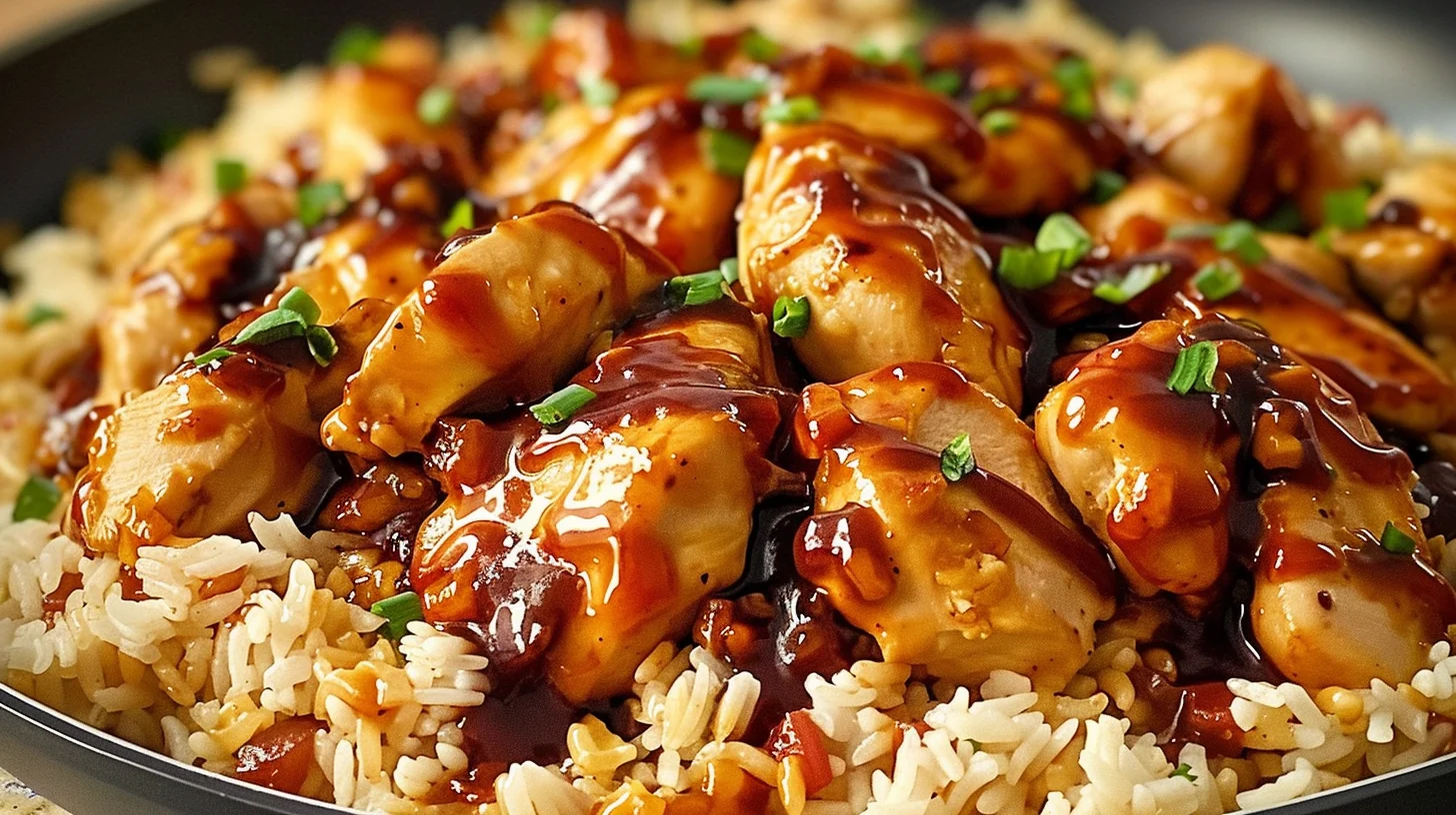 One-pan Bold Honey Bbq Chicken Rice