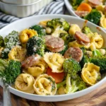 Sheet Pan Broccoli Tortellini Bake