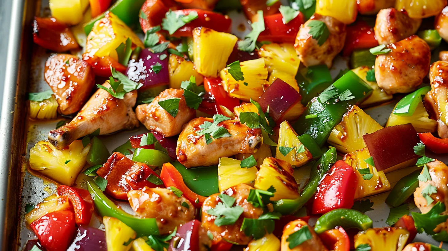 Sheet Pan Hawaiian Chicken