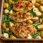 Sheet Pan Parmesan Crusted Chicken