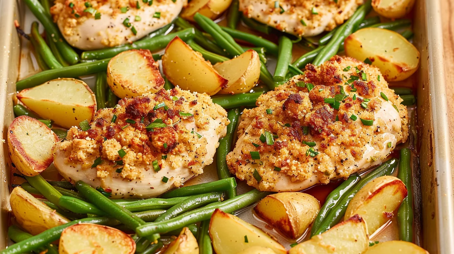 Sheet Pan Parmesan Crusted Chicken