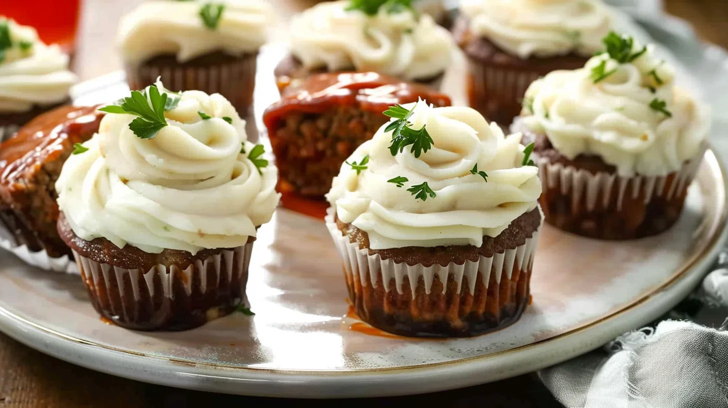 Smoky Bbq Meatloaf Cupcakes With Mashed Potato Frosting