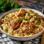 Smothered Chicken and Rice