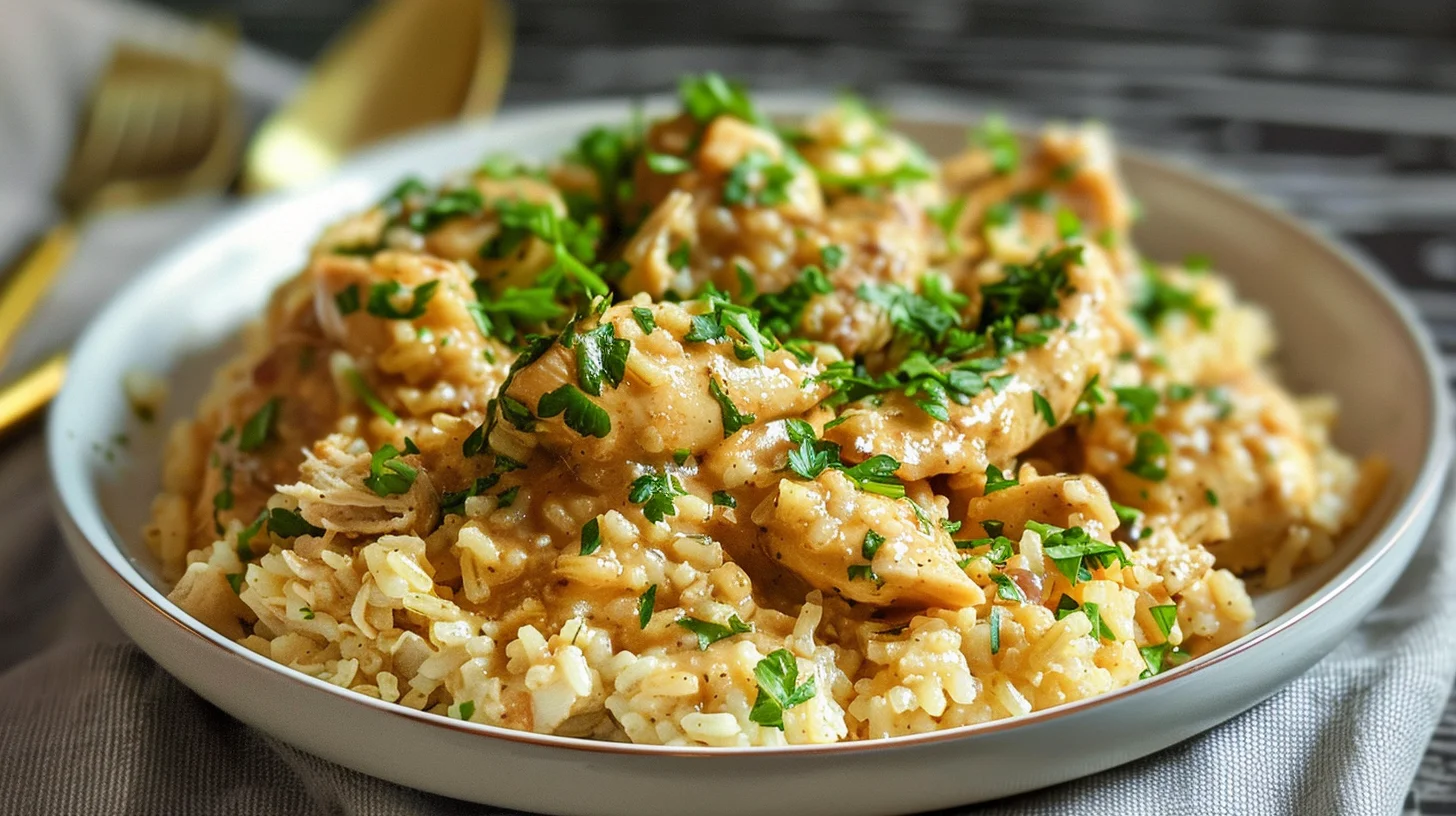 Smothered Chicken and Rice