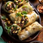 Thai Basil Beef Rolls