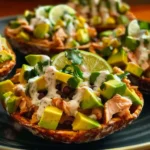 Turkey Avocado Fiesta Tostada Bowls With Creamy Lime Ranch