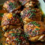 Baked Honey Dijon Mustard Chicken Thighs Recipe