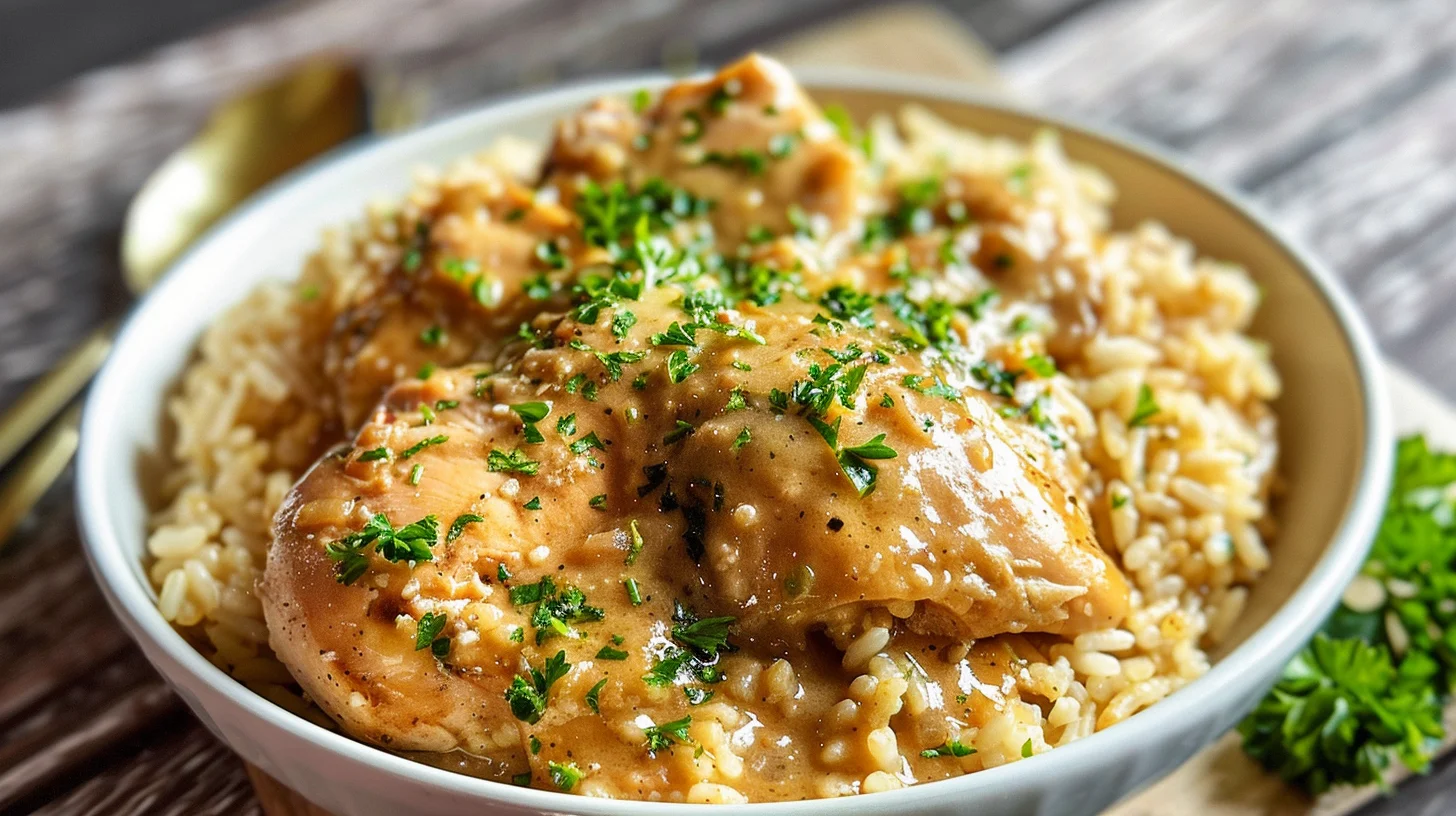 Best Smothered Chicken and Rice Recipe