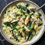 Boursin Orzo With Chicken