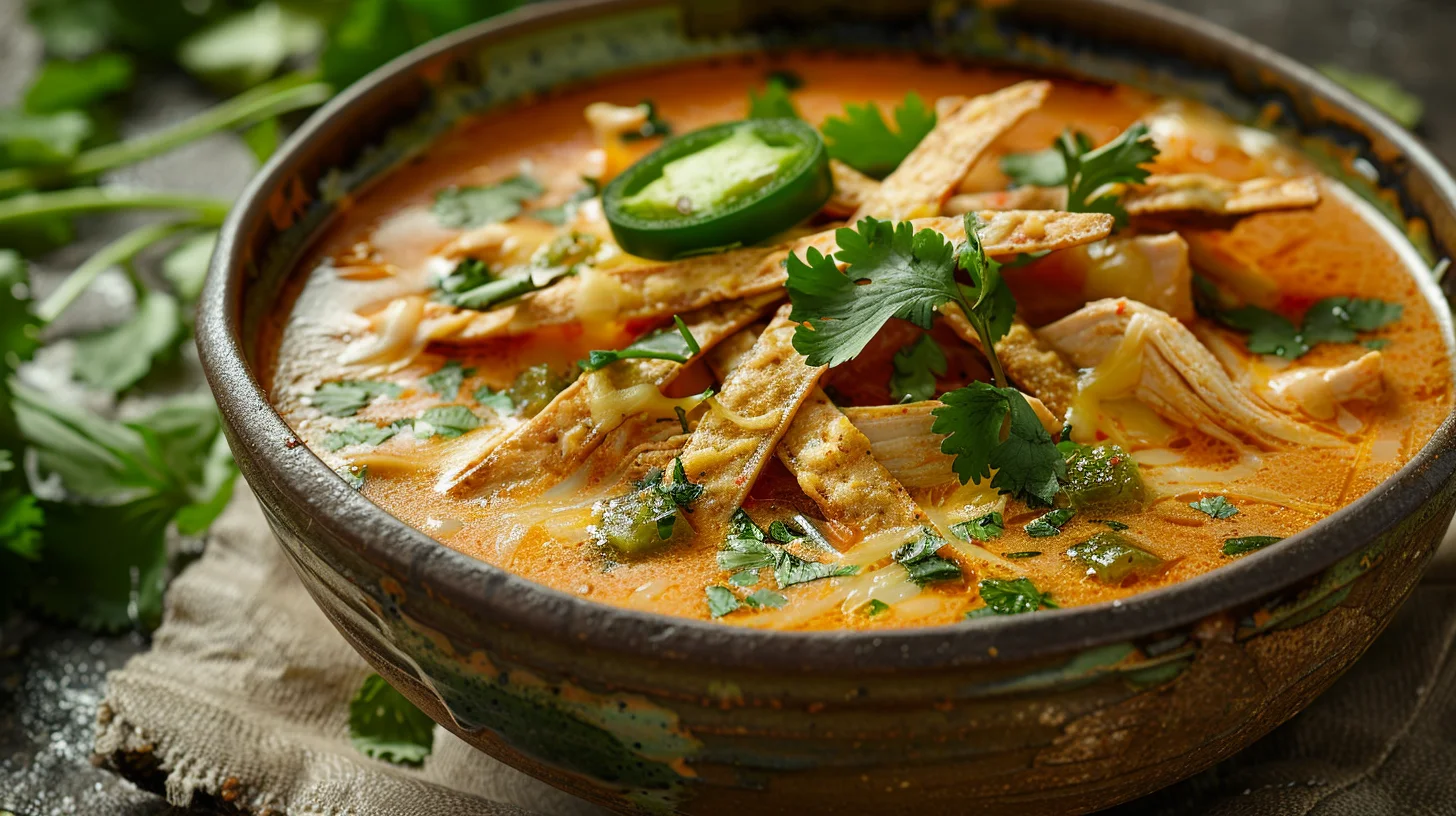 Cheese Chicken Tortilla Soup