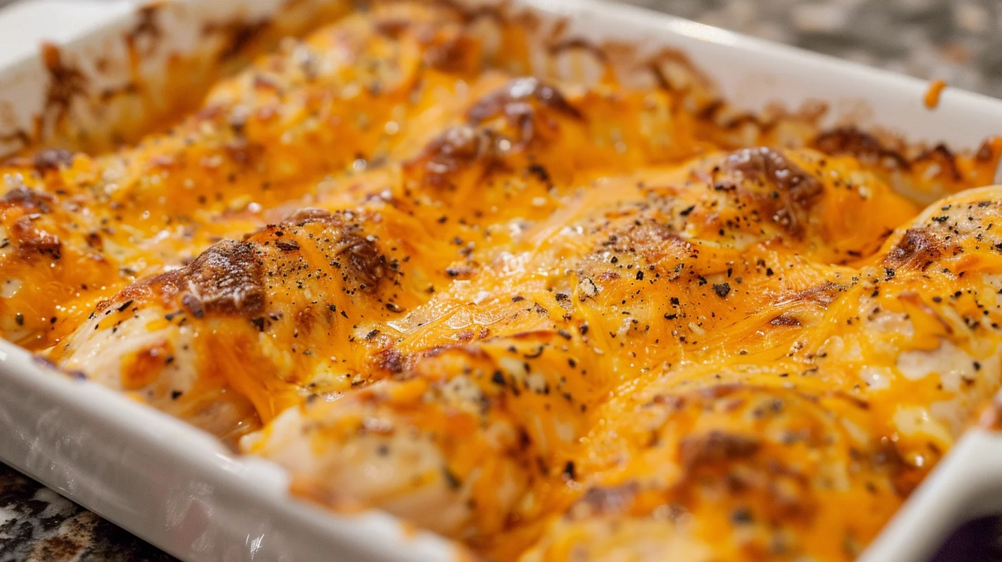 Cheesy Provolone Baked Chicken
