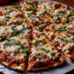 Chicken Parm Pizza With Ground Chicken