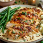 Chicken Smothered In Creamy Boursin With Garlic and Fine Herbs