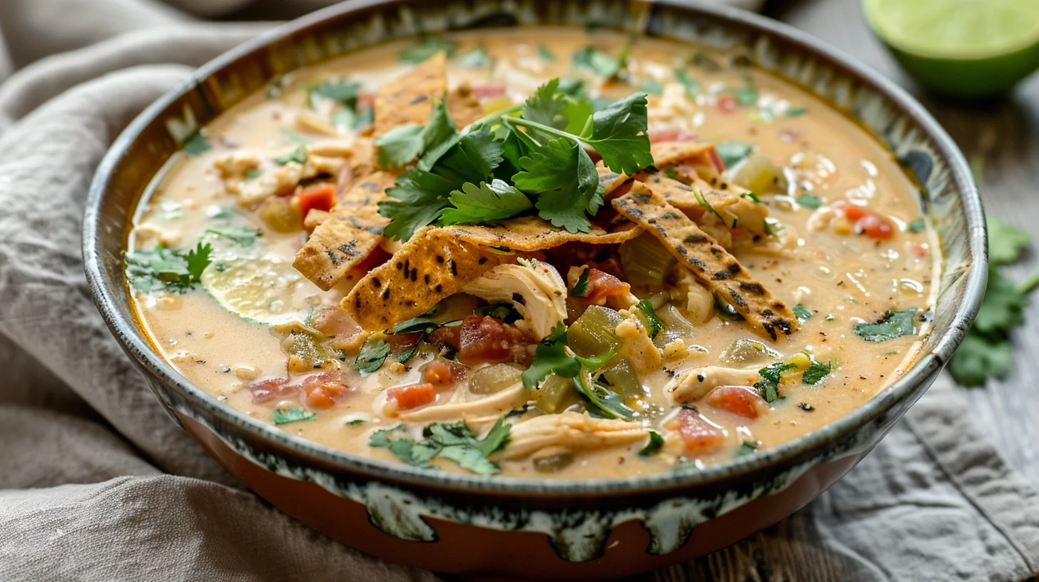 Chicken Tortilla Soup With Cream Cheese