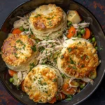 Cozy Chicken Pot Pie With Fluffy Biscuits