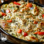 Creamy Chicken Pot Pie Orzo
