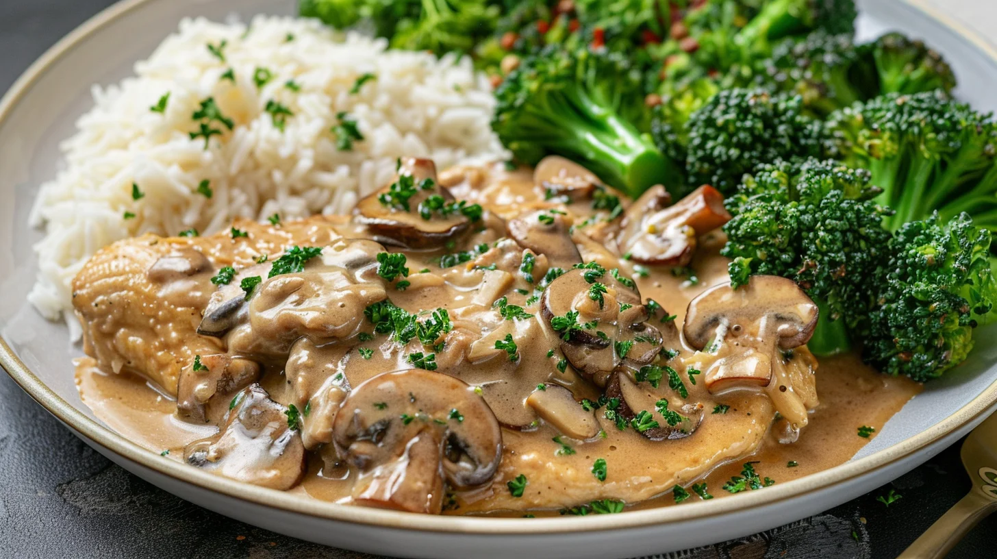 Creamy Honey Dijon Chicken With Mushrooms