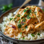 Creamy Smothered Chicken Rice