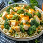 Crockpot Chicken Broccoli and Rice Casserole