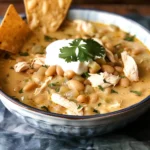 Crockpot Creamy White Chicken Chili