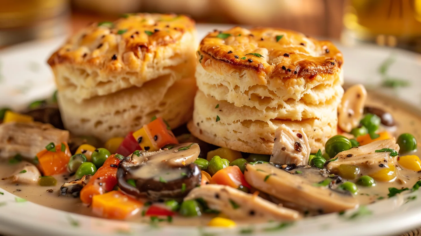Easy Chicken Pot Pie Bubble Up Casserole