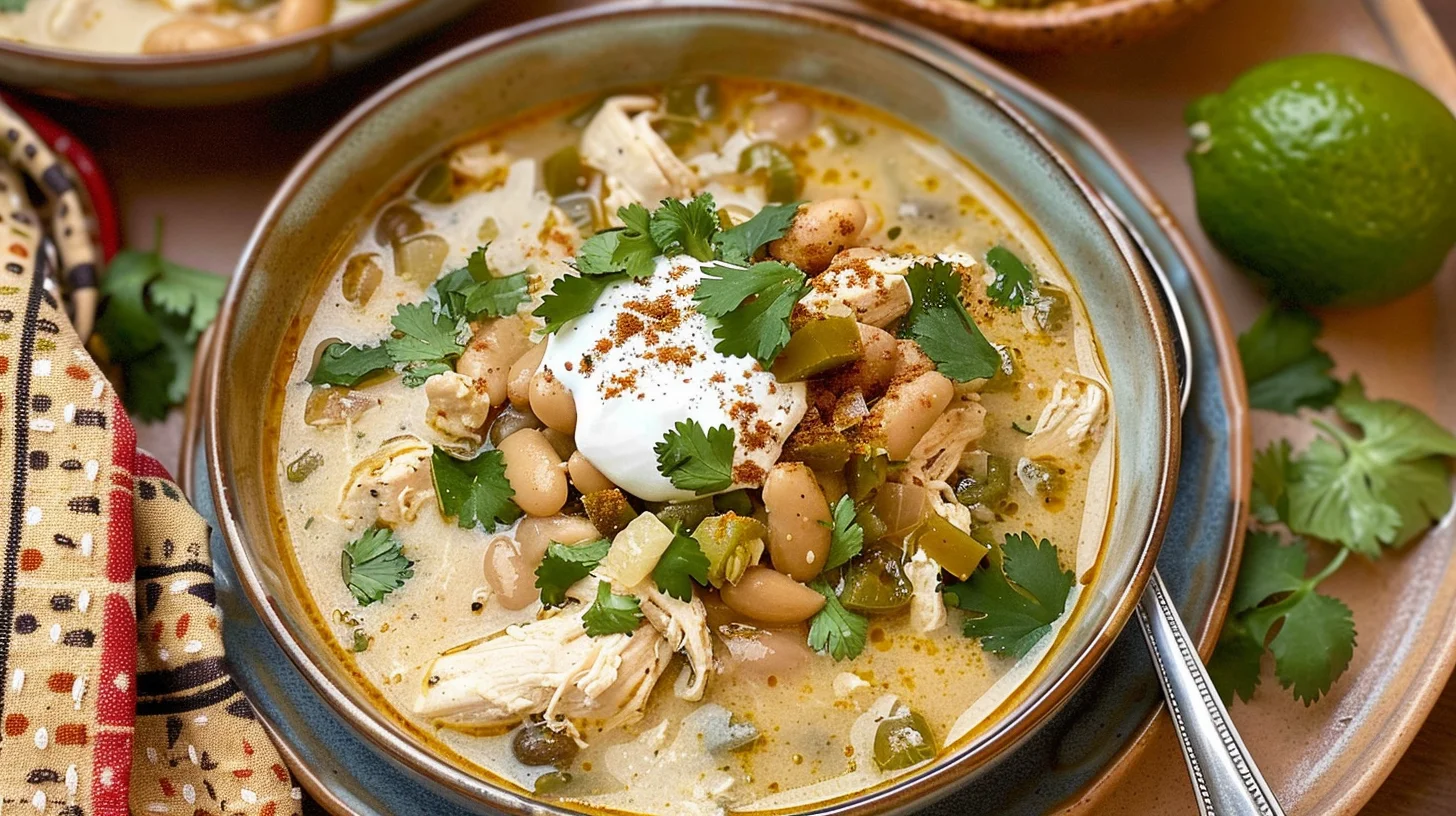 Easy Creamy White Chicken Chili
