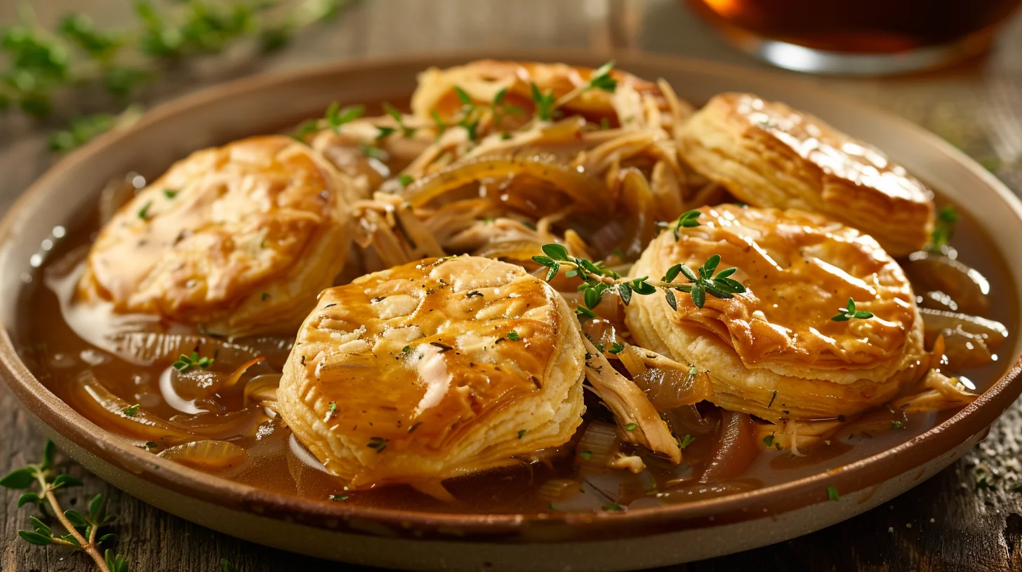 French Onion Chicken Pot Pie