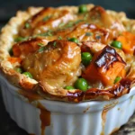Healthy Chicken Pot Pie With A Light and Flaky Crust