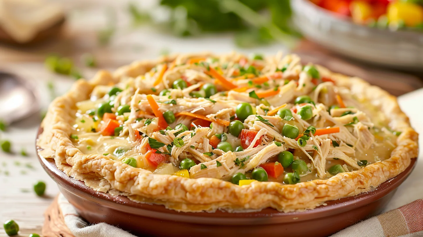Healthy Crustless Chicken Pot Pie Recipe