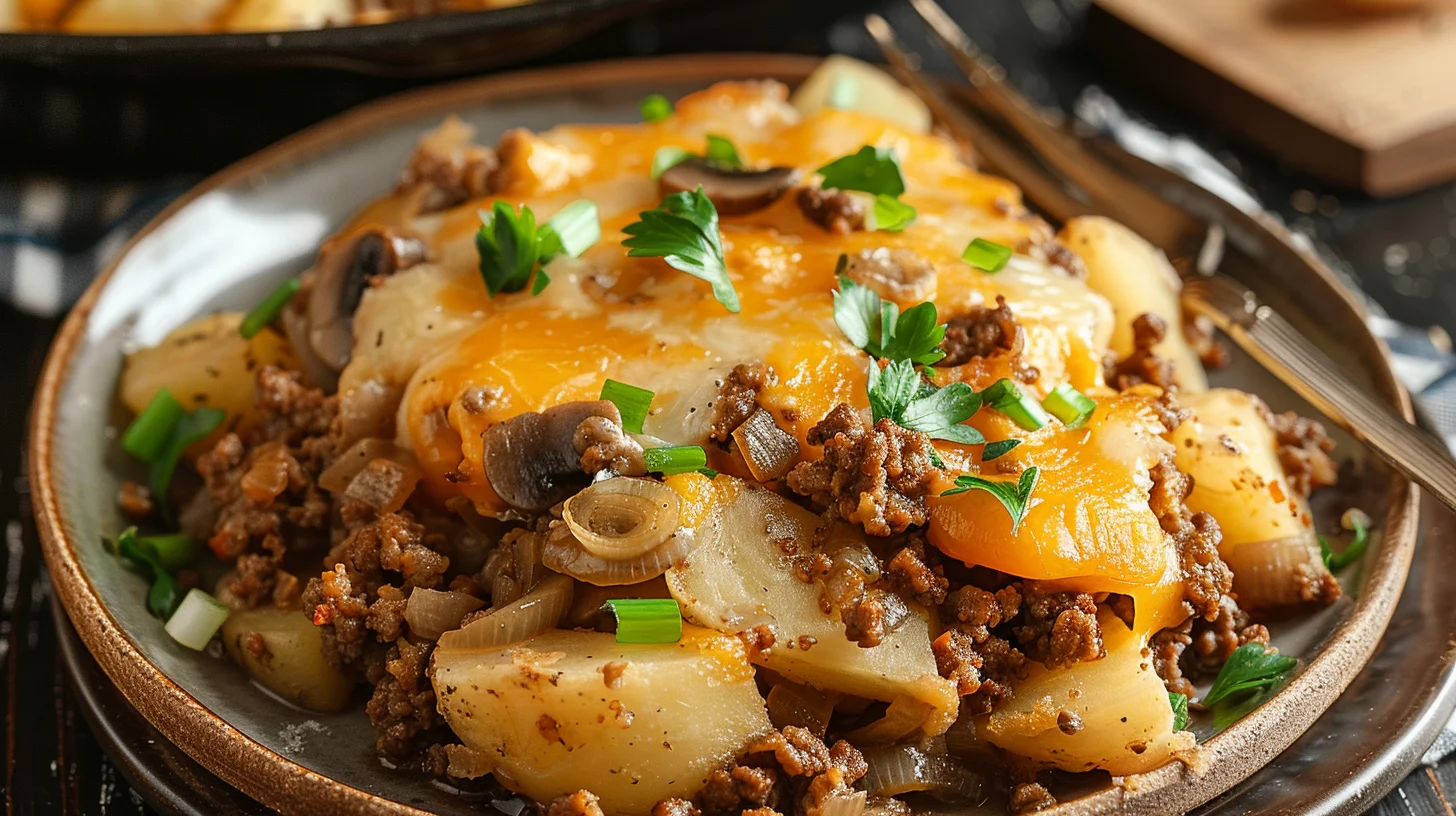Hobo Casserole Rustic Ground Beef and Potato Bake