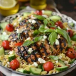 Honey Balsamic Grilled Chicken With Orzo Salad