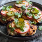 Honey Sriracha Chicken Melts With Pickled Veggies