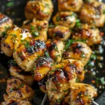 Miso Honey Mustard Chicken Skewers