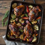 One Pan Balsamic Chicken and Veggies